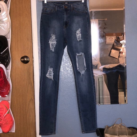 Fashion Nova Denim - NWOT Fashion Nova Distressed Jeans